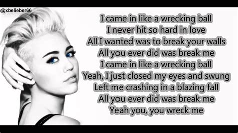 wrecking ball lyrics